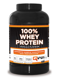 QWIN 100% Protein Shake Vanille - Poudre de Protéines - 2400 g