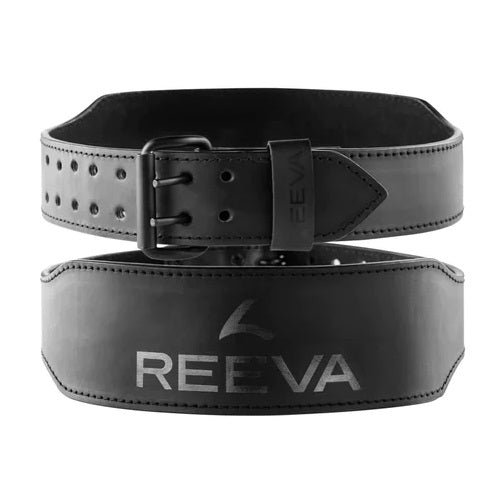 Reeva Ceinture de Fitness en Cuir Noir