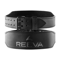 Reeva Ceinture de Fitness en Cuir Noir