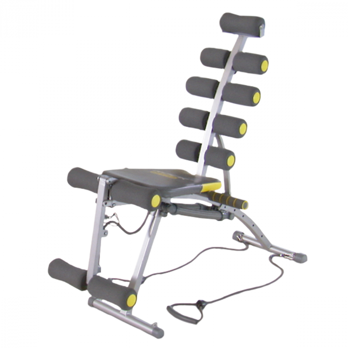 Rock Gym Banc de Musculation 6-en-1 - Entraîneur Abdominaux