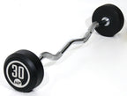 Muscle Power Barre d'haltère à boucle fixe en caoutchouc - 30 kg