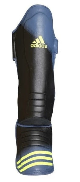 Adidas Speed Grappling Shin-n-Step - Protège-tibia - Noir/Jaune - S/M