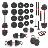 HMS Fitness 6-in-1 Krachttraining Set - 40 kg - Hoofdafbeelding