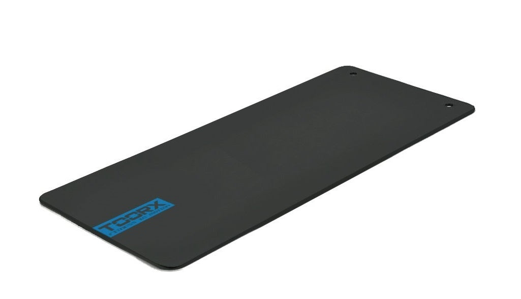 Toorx Tapis de Fitness Studio avec Œillets - 173 x 60 x 1 cm - Noir