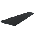 Flow Fitness Carreaux en caoutchouc pour profil de course - 100 x 20 x 2 cm - Noir - Tweedekans