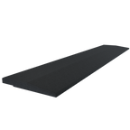 Flow Fitness Carreaux en caoutchouc pour profil de course - 100 x 20 x 2 cm - Noir - Tweedekans