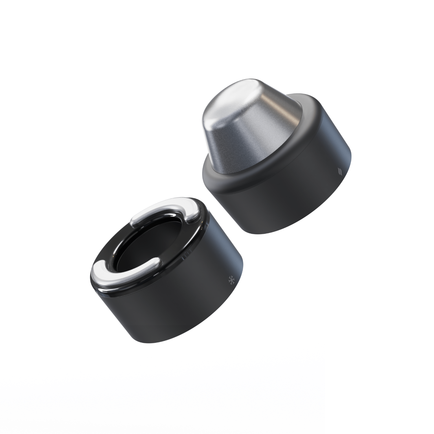 Therabody TheraFace Hot & Cold Rings - Noir