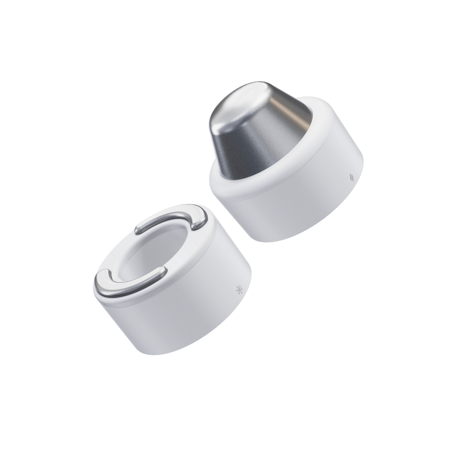 Therabody TheraFace Hot & Cold Rings - Blanc