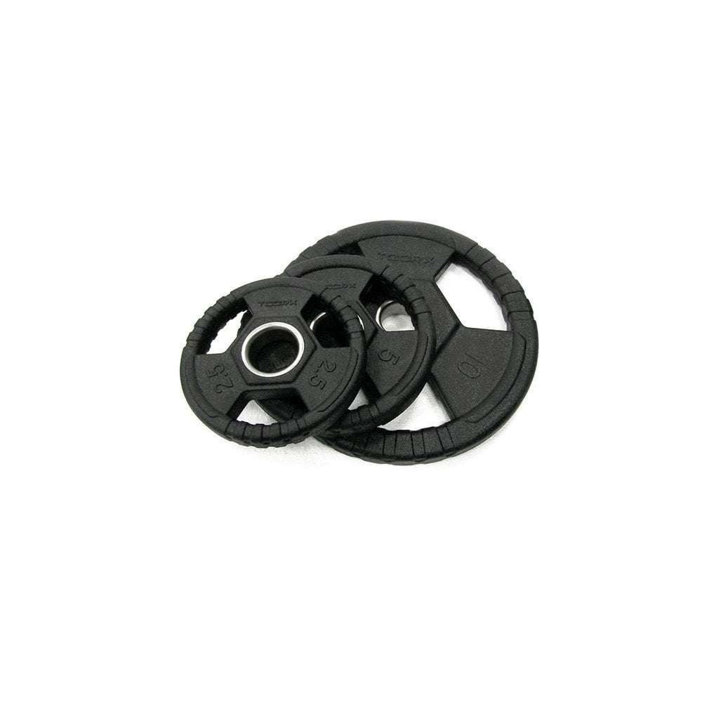 Toorx Fitness Disque d'haltère olympique en caoutchouc de 50 mm - 10 kg - À l'unité