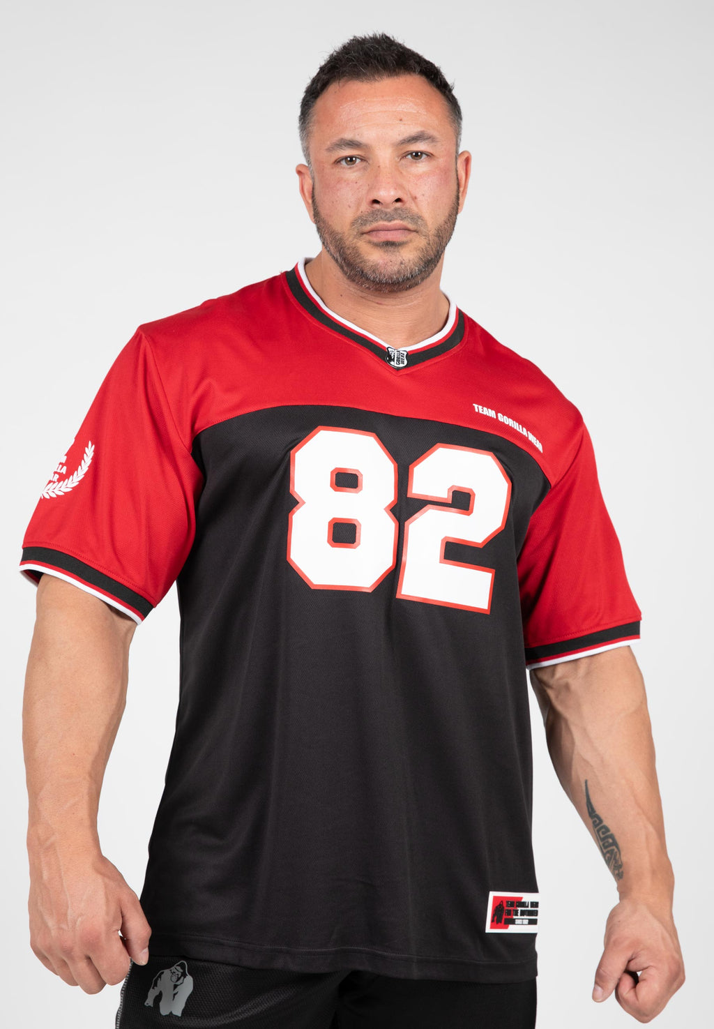 Gorilla Wear Trenton Football Jersey - Noir/Rouge