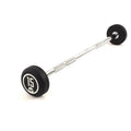 Muscle Power Barre d'haltère fixe en caoutchouc - 15 kg