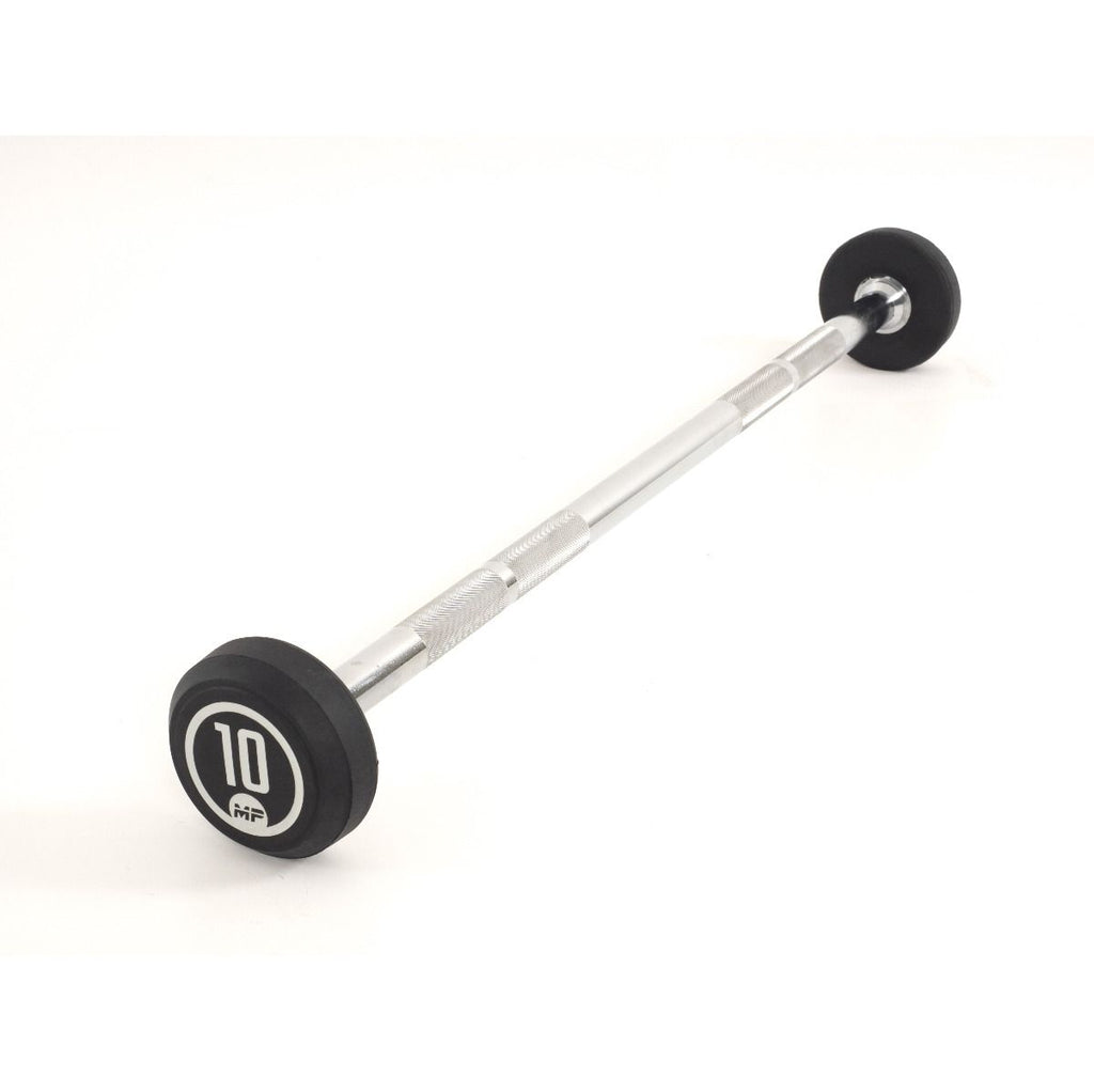 Muscle Power Barre d'haltère fixe en caoutchouc - 10 kg