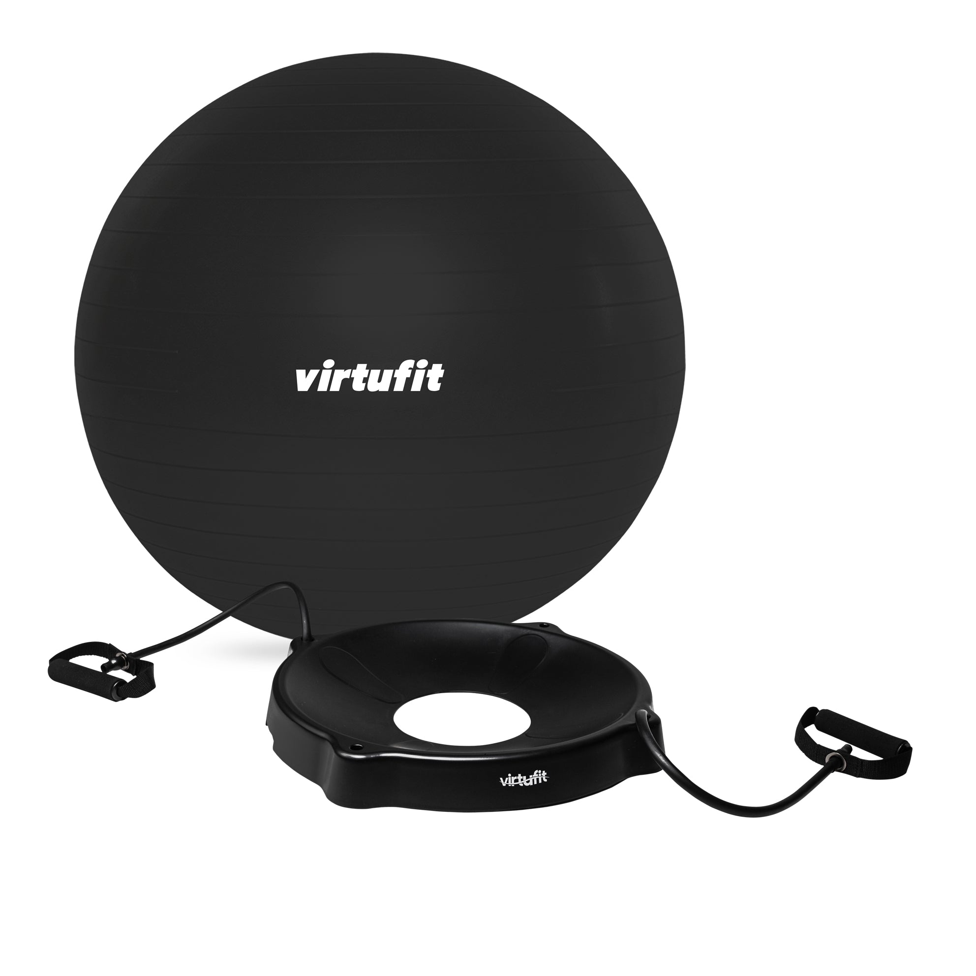 VirtuFit Anti-Burst Fitnessbal Pro met Balschaal - Grijs - 55 cm
