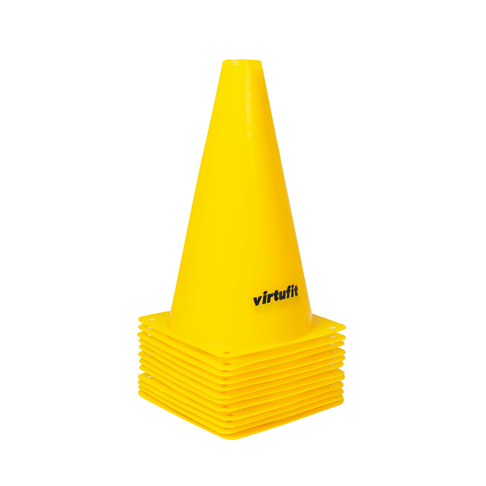 Ensemble de pions VirtuFit - 23 cm - 12 pièces - Jaune - Tweedekans