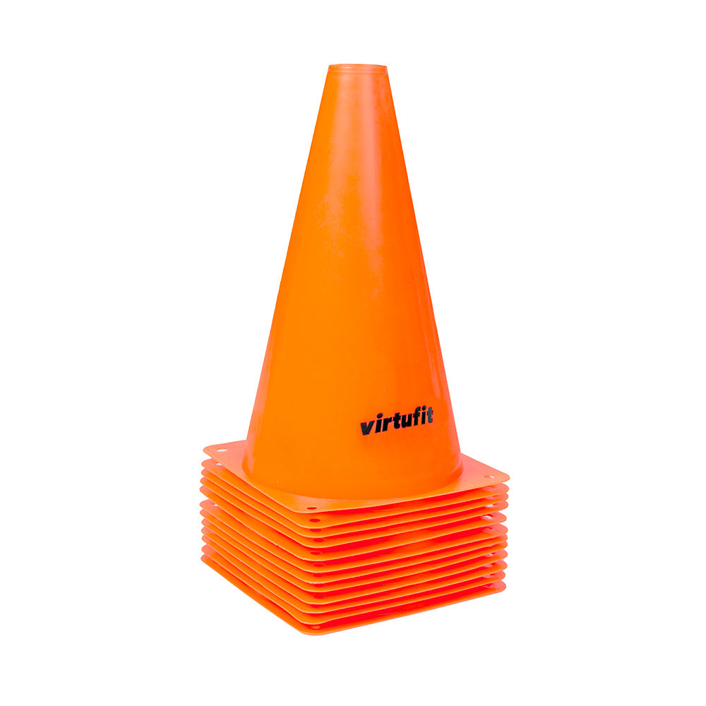 Ensemble de pions VirtuFit - 23 cm - 12 pièces - Orange - Tweedekans