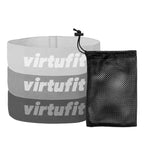VirtuFit Mini Resistance bands set - Cotton - 3 Pieces - Incl. Storage bag - Tweedekans