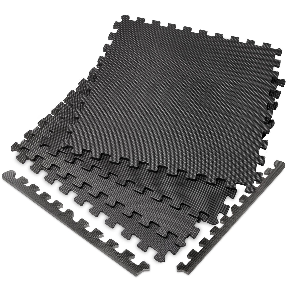 Tapis Puzzle Fitness VirtuFit – Tapis de Sol 4 Pièces – 120×120 cm – Noir - Tweedekans