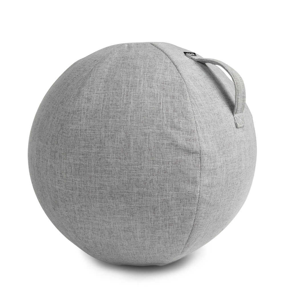 VirtuFit Anti-Burst Fitness Ball Pro - Gym Ball - Swiss Ball - avec pompe - Gris - 65 cm - Tweedekans