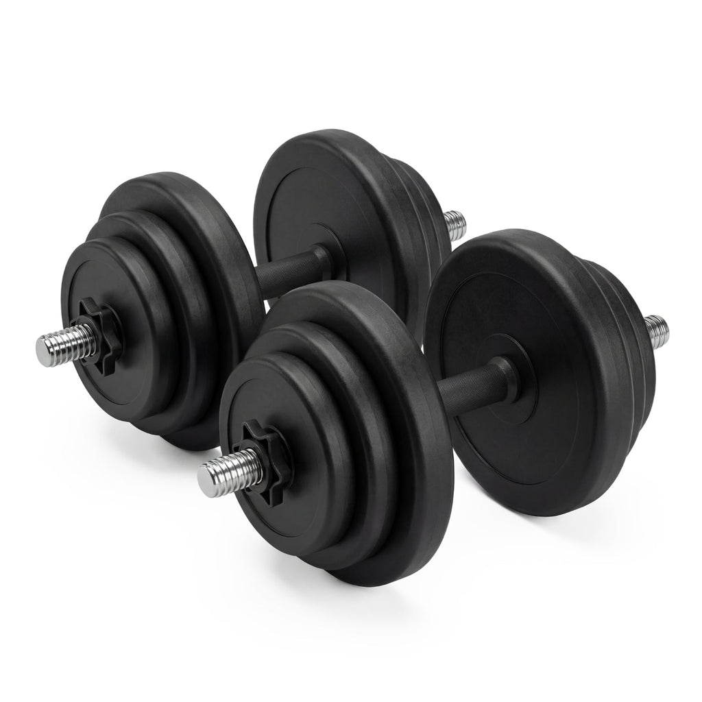 VirtuFit Ensemble Haltères réglables - Vinyle - 2 x 14 kg (28 kg)