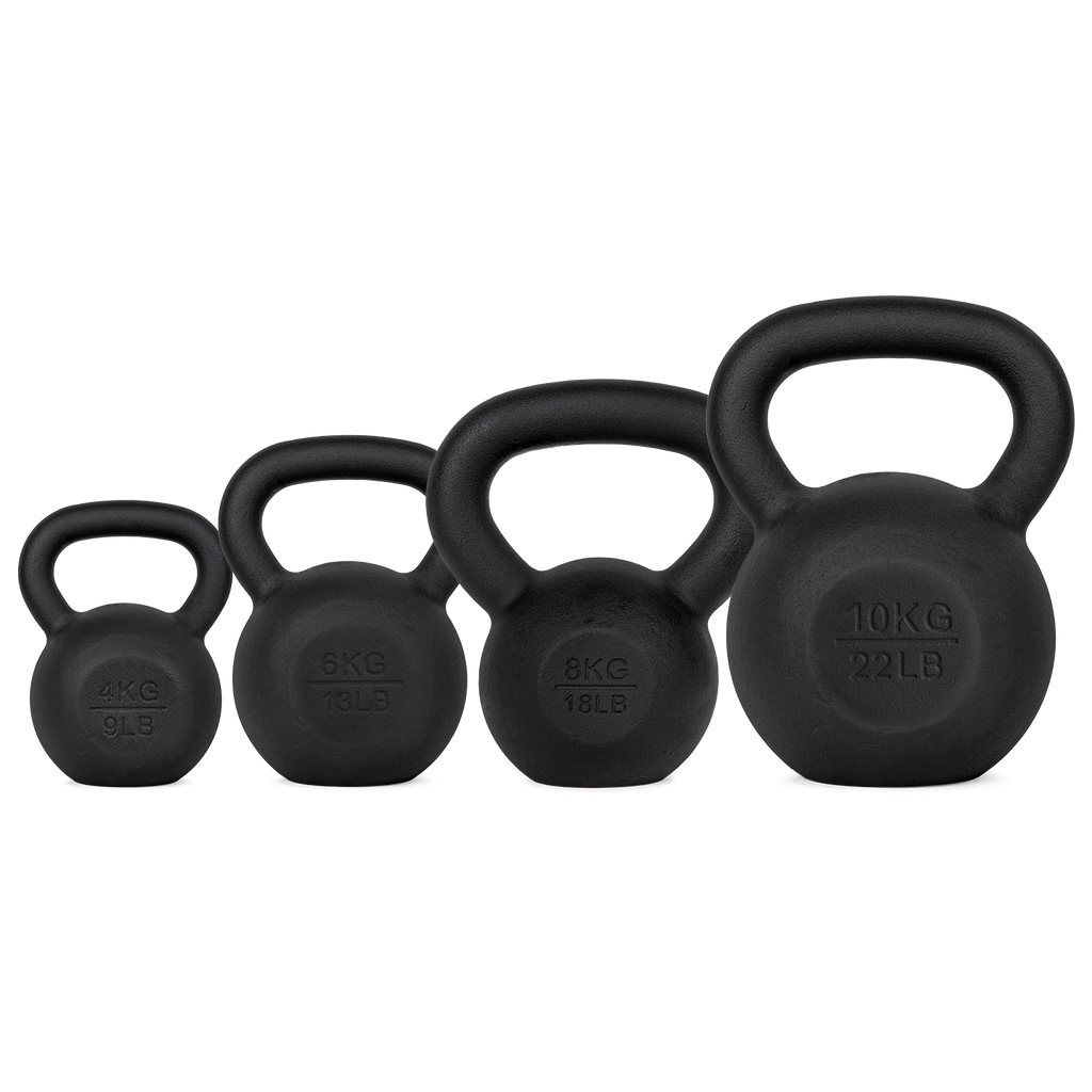 VirtuFit Kettlebell Set Cast iron 4-6-8-10 kg