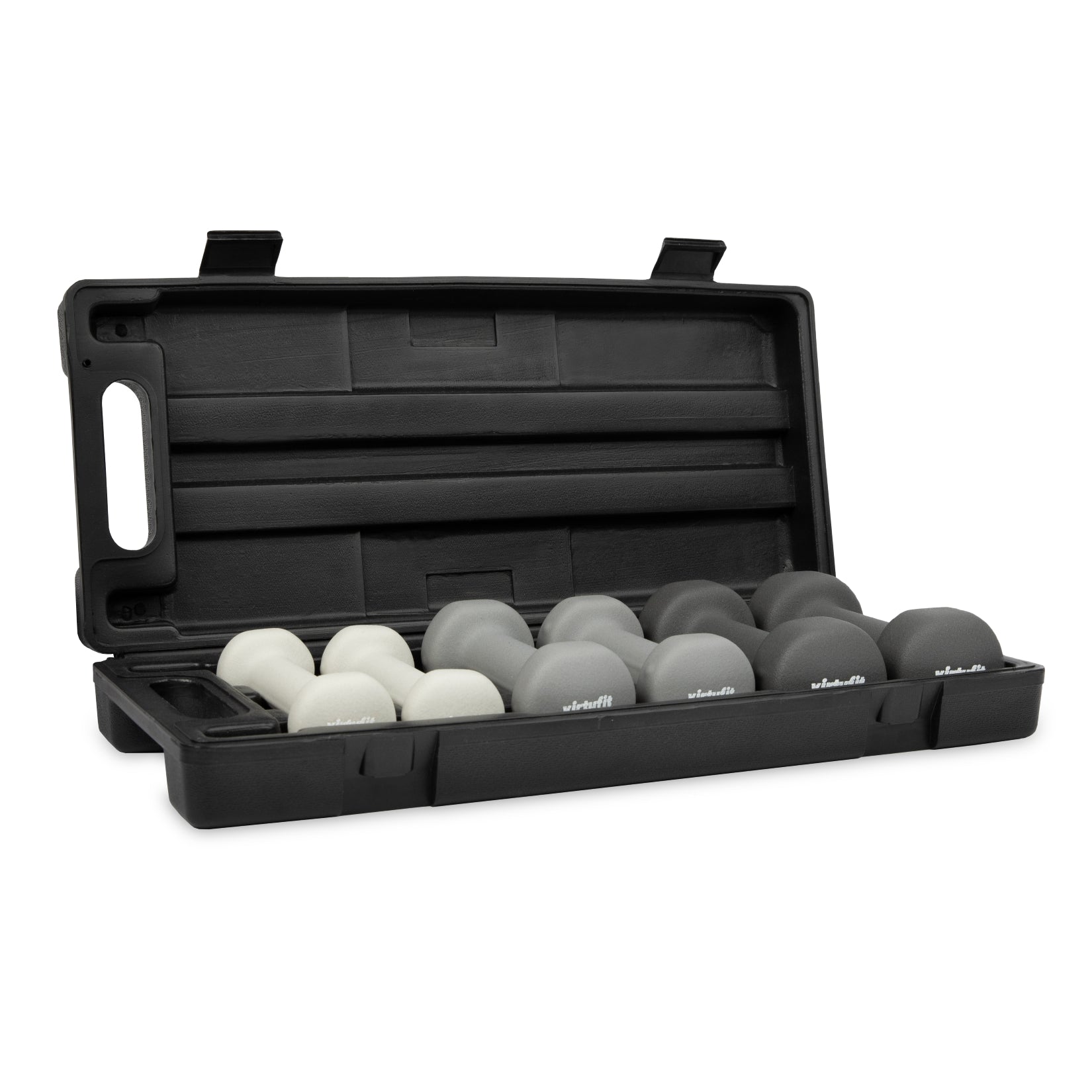 VirtuFit Dumbbell set - Ensemble d'haltères - Vinyle - Avec étui - Tweedekans