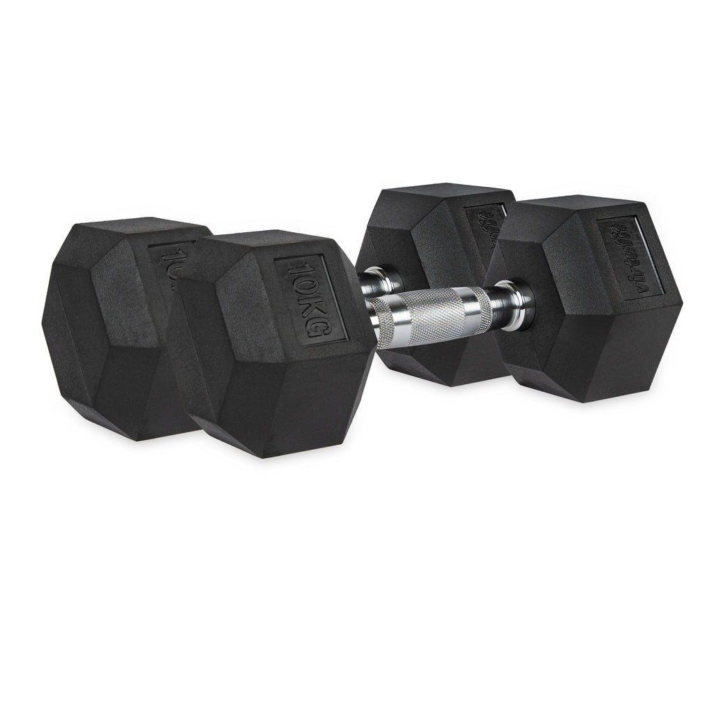 VirtuFit Hexa Dumbbell Set - 2 x 10 kg