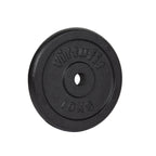 VirtuFit Haltère en fonte - Poids haltère - 30 mm - 10 kg - Noir