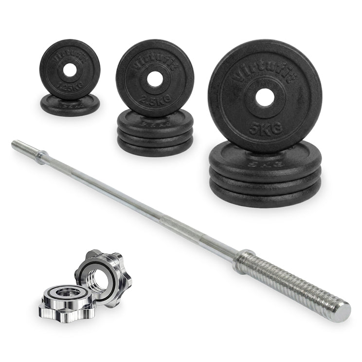 VirtuFit kit d'Haltéres en Fonte - 40kg