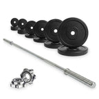 VirtuFit Kit d'Haltères en Caoutchouc - 90 kg