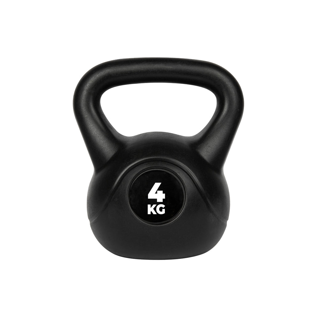 VirtuFit PVC Kettlebell - 4 kg - Noir - Tweedekans