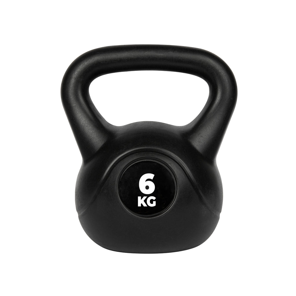 VirtuFit PVC Kettlebell - 6 kg - Noir - Tweedekans