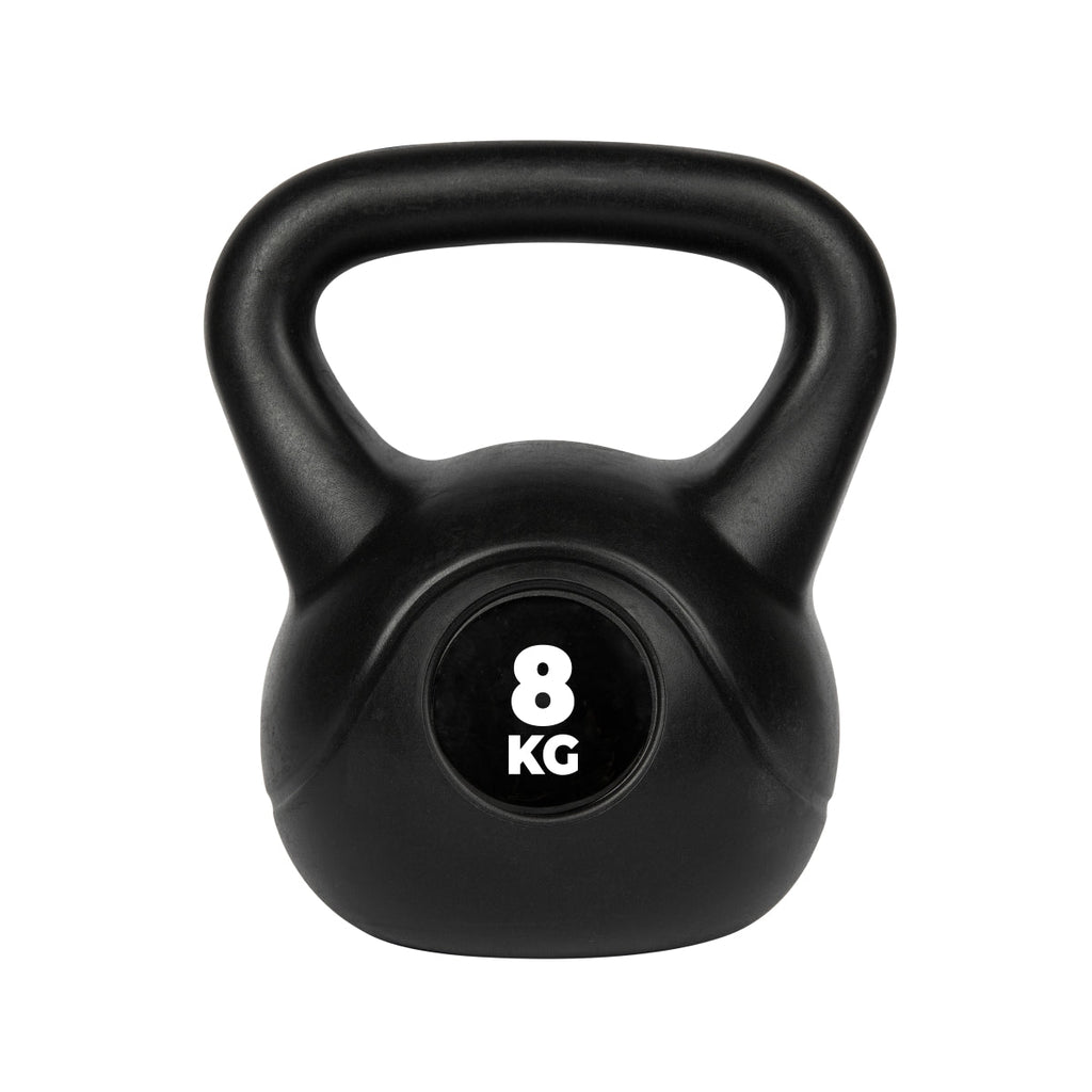 VirtuFit PVC Kettlebell - 8 kg - Noir