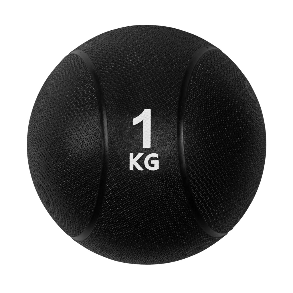 VirtuFit Medicine Ball Pro - Medicine Ball - 1 kg - Caoutchouc - Noir - Tweedekans