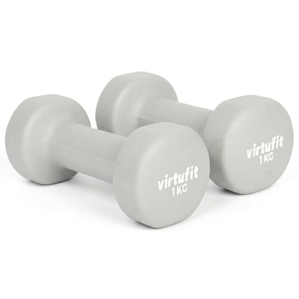 VirtuFit Set d’Haltères Vinyle Pro – 2 x 1 kg - Tweedekans