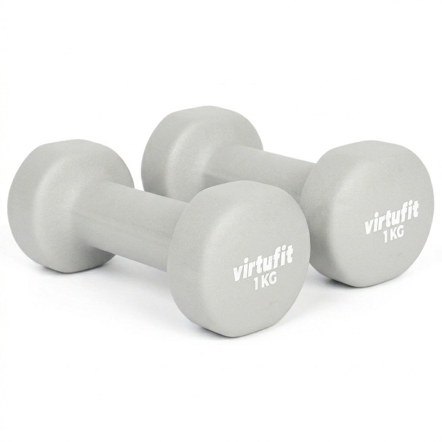 VirtuFit Set d’Haltères Vinyle Pro – 2 x 1 kg - Tweedekans