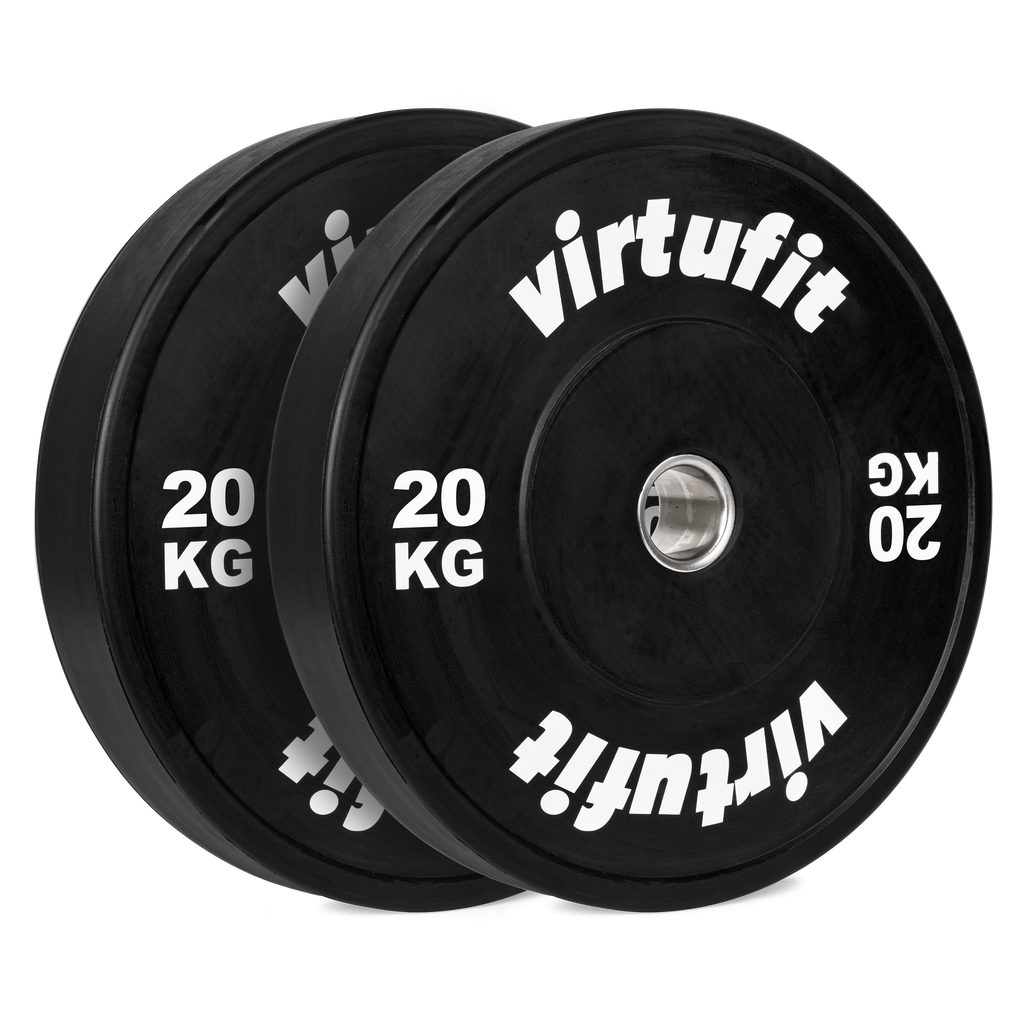 VirtuFit Bumper Plate - Olympische Halterschijf van Rubber - 50 mm - set 2 x 20 kg