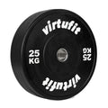 VirtuFit Bumper Plate - Disque d'haltère olympique en caoutchouc - 50 mm - 25 kg - Tweedekans