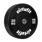 VirtuFit Bumper Plate - Disque d'haltère olympique en caoutchouc - 50 mm - 25 kg - Tweedekans