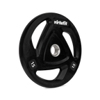 VirtuFit Olympische Rubberen Halterschijf - 15 kg - Tweedekans