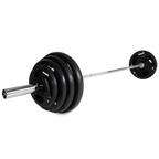 VirtuFit Olympic Rubber Dumbbell Set - 120 kg