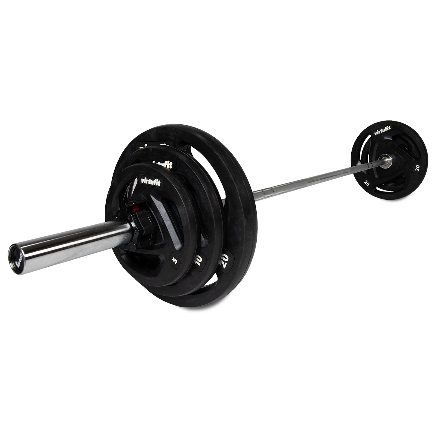 VirtuFit Olympic Rubber Dumbbell Set - 90 kg