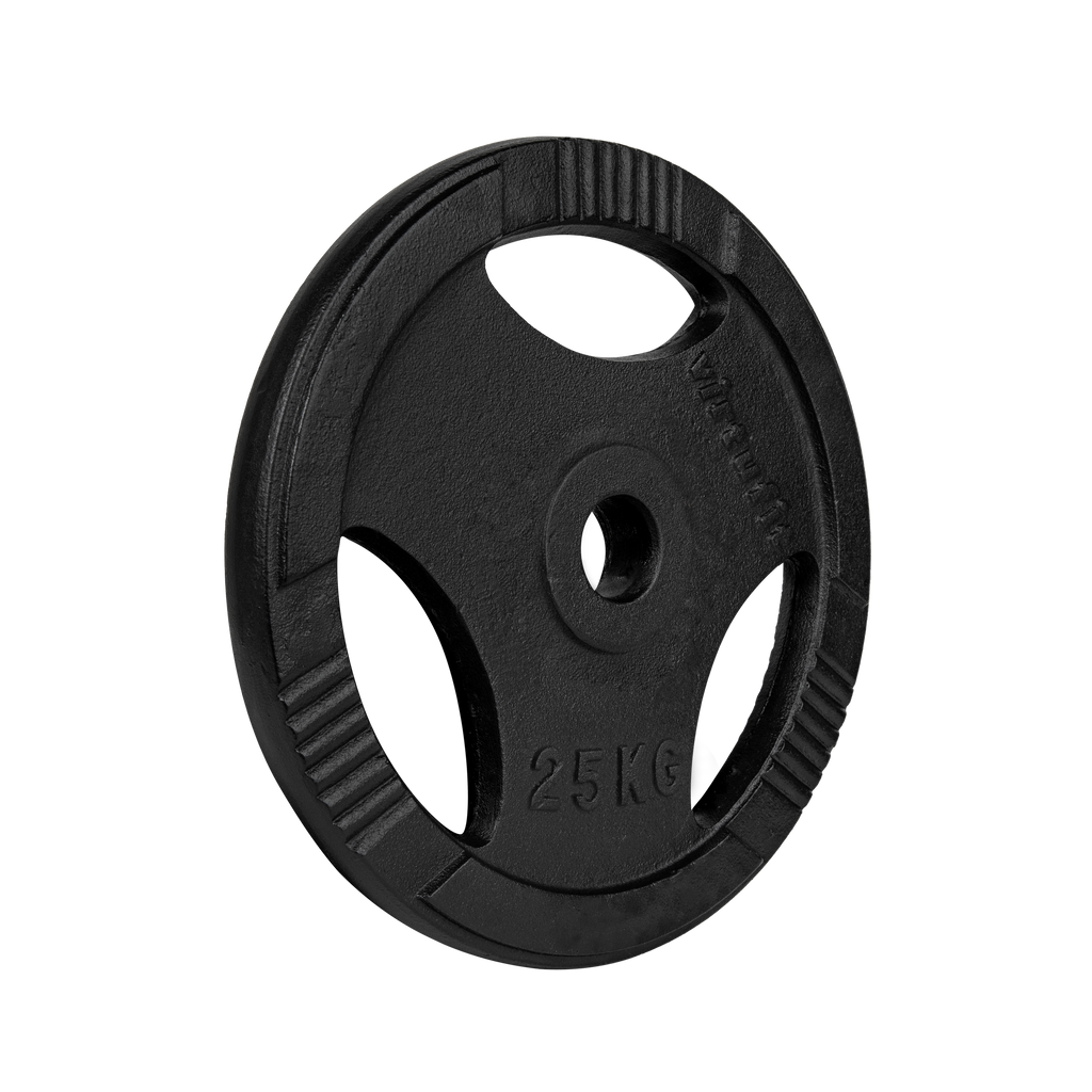 VirtuFit Disque d'Haltère Olympique en Fonte - 50 mm - 25 kg