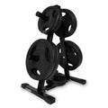 VirtuFit Support de stockage de plaques de poids + plaques de poids en fonte - 150 kg