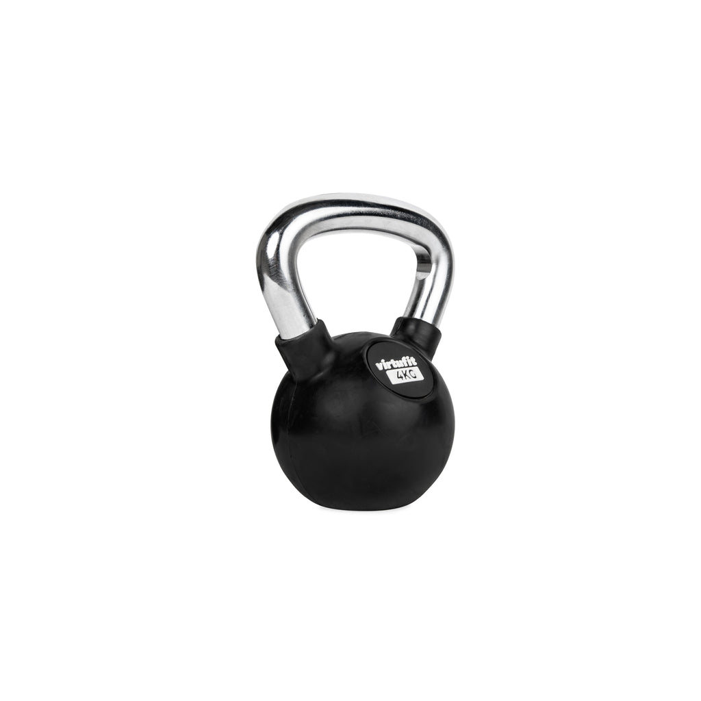 VirtuFit Kettlebell Pro - Caoutchouc - 4 kg - Tweedekans