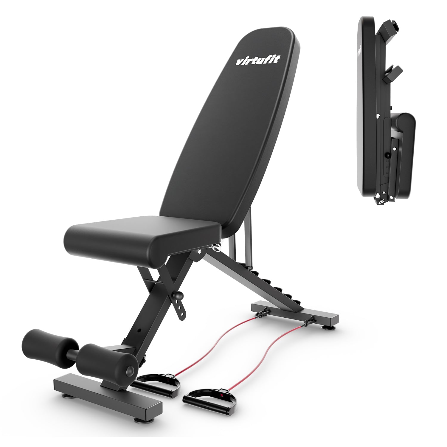 VirtuFit Banc de fitness pliable et réglable FB100 - Tweedekans