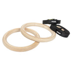 VirtuFit Houten Gym Ringen - Inclusief straps - Tweedekans