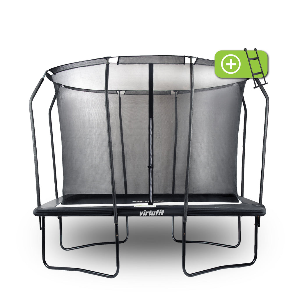 VirtuFit Trampoline Rectangulaire Premium avec Filet de Sécurité - Noir - 183 x 274 cm - Tweedekans