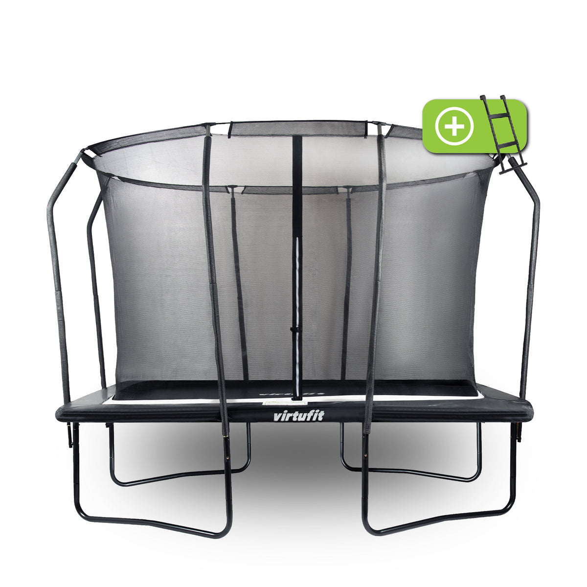 VirtuFit Trampoline Rectangulaire Premium avec Filet de Sécurité - Noir - 213 x 305 cm - Tweedekans