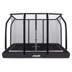 VirtuFit Trampoline creusé Premium avec Filet de Sécurité - Noir - 183 x 274 cm - Tweedekans