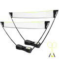 VirtuFit 2-en-1 Portable Badminton et Tennis Set - Comprend un étui et des raquettes - Tweedekans